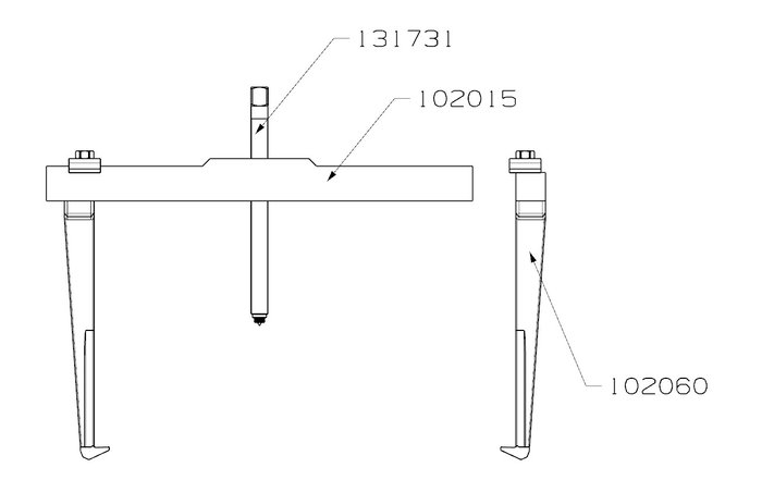 Extractor Forza 2 Patas 390X600